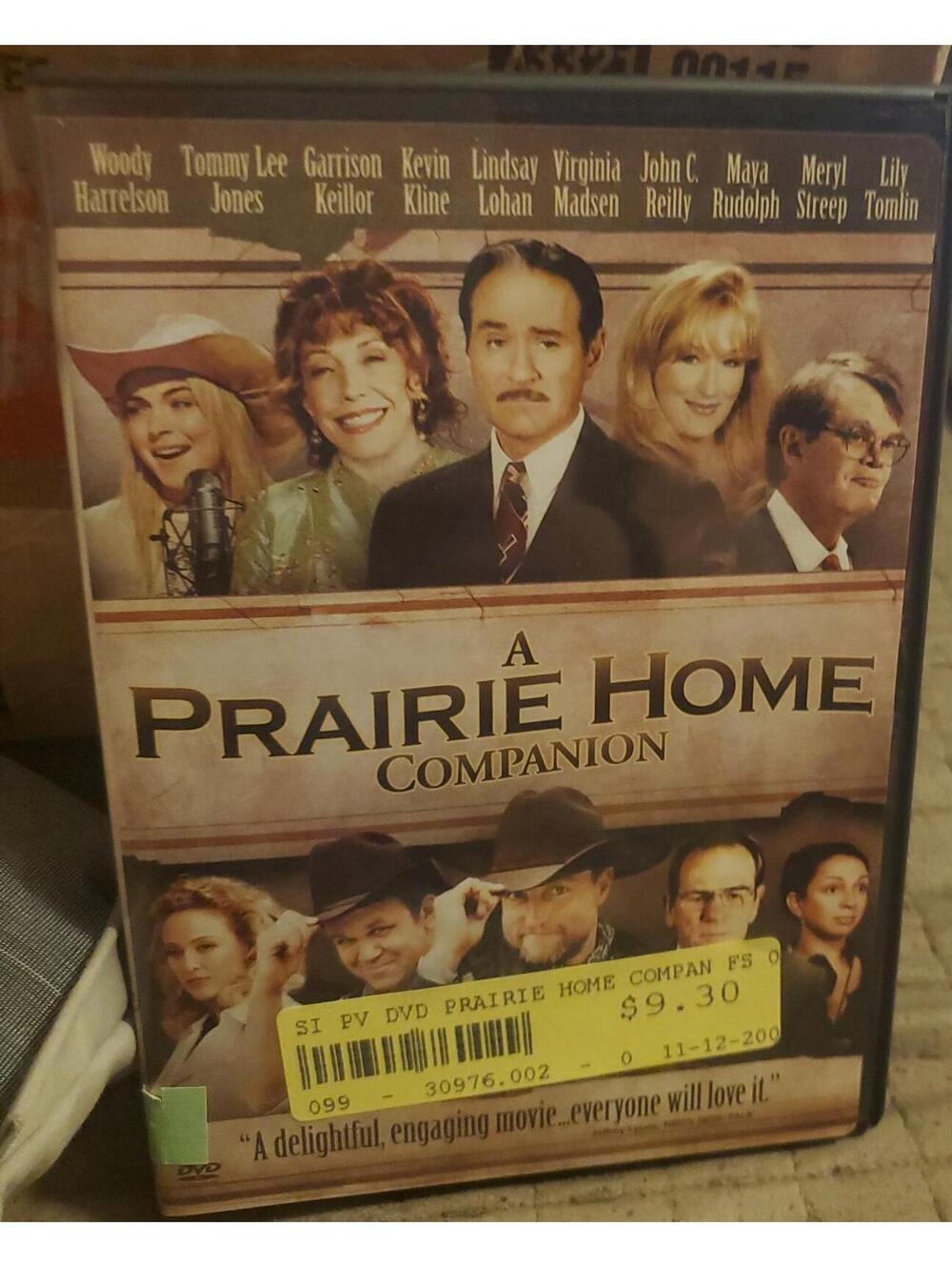 A Prairie Home Companion DVD Meryl Streep Woody Harrelson Lily Tomlin.